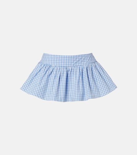 Jupe-short en coton à carreaux vichy - Shushu/Tong - Modalova