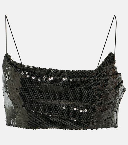 Alex Perry Crop top à paillettes - Alex Perry - Modalova