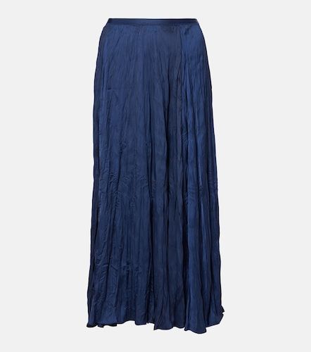 Jupe midi Crushed en satin - Polo Ralph Lauren - Modalova