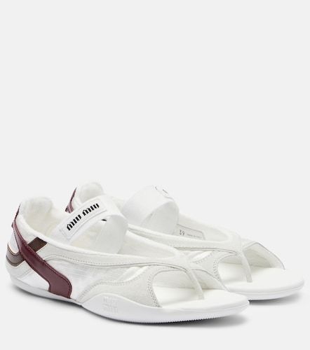 Miu Miu Tongs Gymnasium en cuir - Miu Miu - Modalova