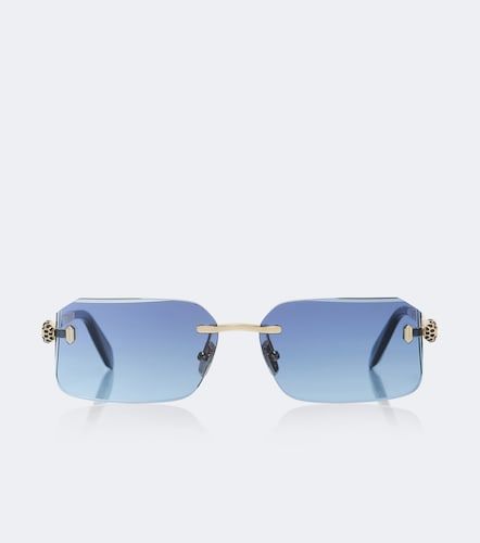 Lunettes de soleil rectangulaires Serpenti Forever - Bvlgari - Modalova
