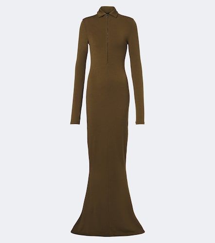 Robe polo en laine mélangée - Mugler - Modalova