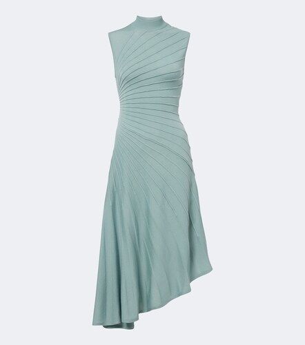 Alaïa Robe midi Ray en laine vierge - Alaia - Modalova