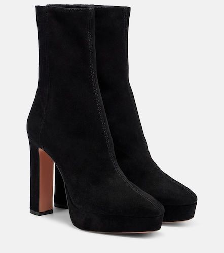 Bottines Martine à plateau en daim - Aquazzura - Modalova
