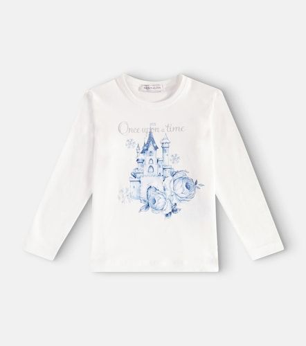 T-shirt St. Castle en coton mélangé - Monnalisa - Modalova