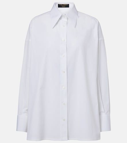 Chemise oversize en coton mélangé - Dolce&Gabbana - Modalova