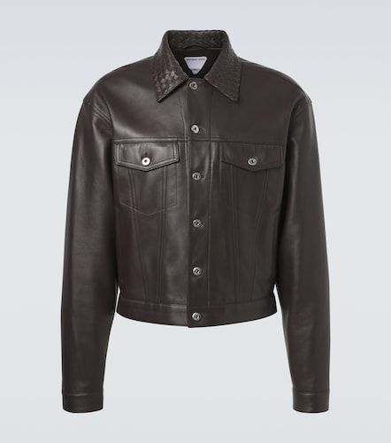 Veste en cuir Intrecciato - Bottega Veneta - Modalova