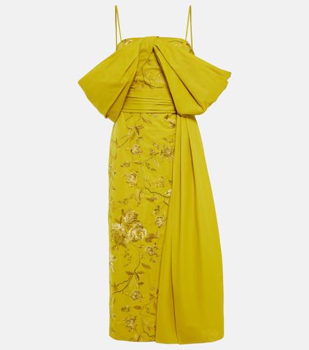 Robe longue Evora brodée en coton - Erdem - Modalova