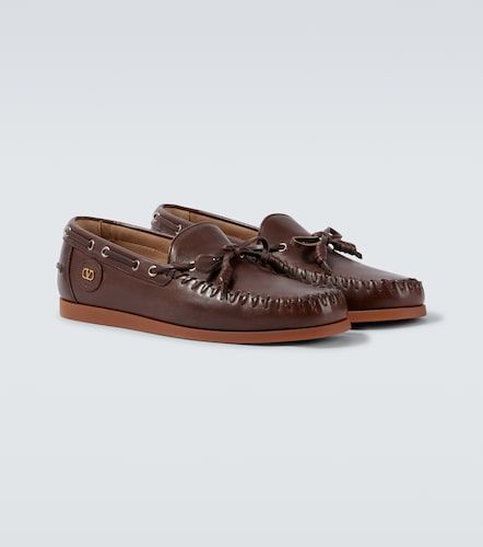 Chaussures bateau Palm Avenue en cuir - Valentino Garavani - Modalova