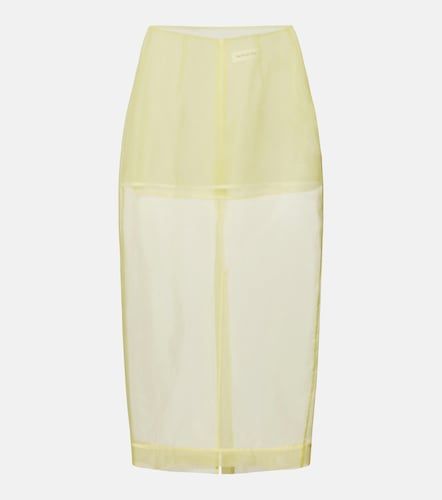 Jupe midi Peri en soie mélangée - The Frankie Shop - Modalova