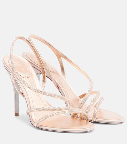 Sandales slingback Erin en satin à ornements - Rene Caovilla - Modalova