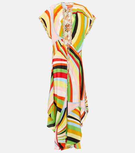 Robe longue imprimée en soie - Pucci - Modalova