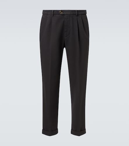 Pantalon droit en coton - Brunello Cucinelli - Modalova