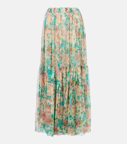 Chloé Jupe longue en soie à fleurs - Chloe - Modalova
