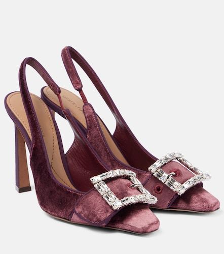 Escarpins slingback en velours à ornements - Dolce&Gabbana - Modalova