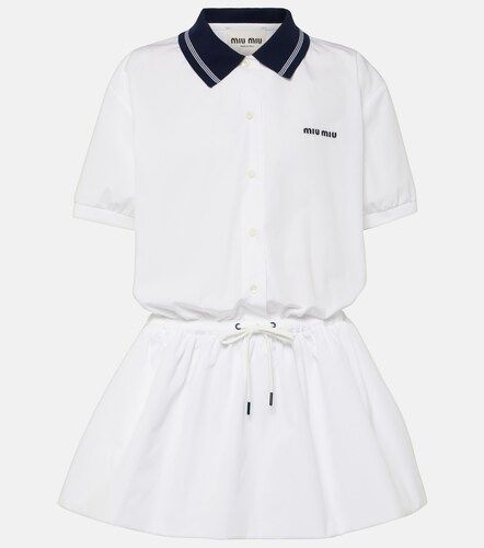 Miu Miu Robe polo en coton à logo - Miu Miu - Modalova