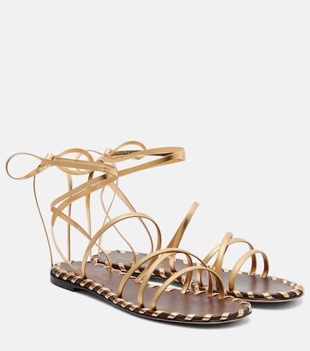 Sandales en cuir métallisé - Gianvito Rossi - Modalova