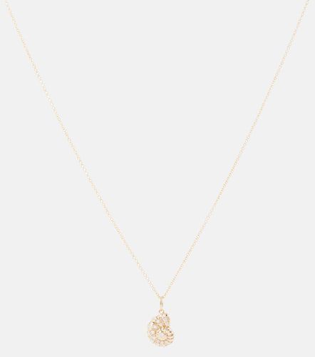 Collier Nautilus Shell en or 14 ct à pendentif et diamants - Sydney Evan - Modalova