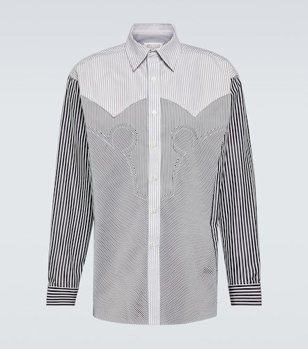 Chemise en coton mélangé à rayures - Maison Margiela - Modalova