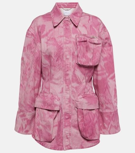 Veste cargo en denim camouflage - Blumarine - Modalova
