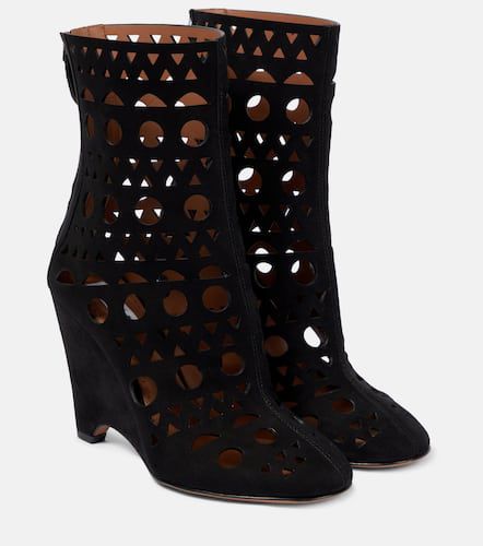 Alaïa Bottines compensées Vienne en cuir - Alaia - Modalova