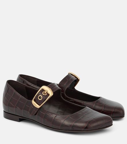 Chloé Ballerines Mary Jane Polly en cuir façon croco - Chloe - Modalova