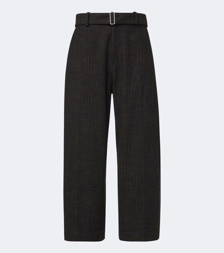 Pantalon ample en coton et laine mélangés à rayures - Studio Nicholson - Modalova