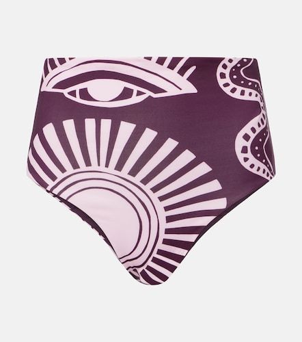 Culotte de bikini Elisa imprimée à taille haute - Cala de la Cruz - Modalova