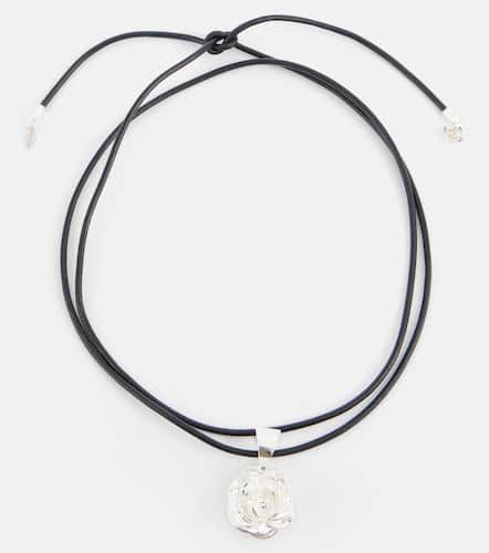 Collier Rose en argent et cuir - Magda Butrym - Modalova