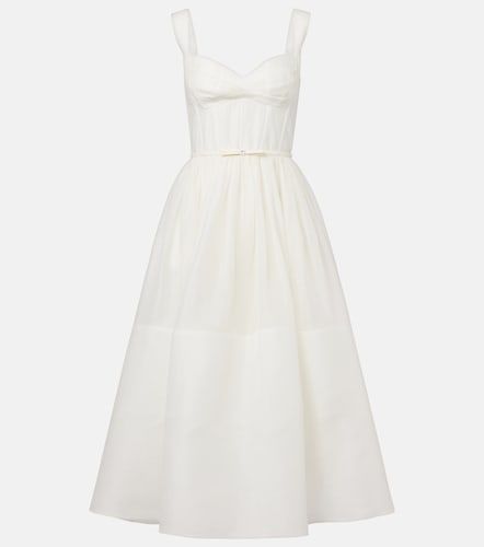 Robe midi Dawning en lin et soie - Zimmermann - Modalova