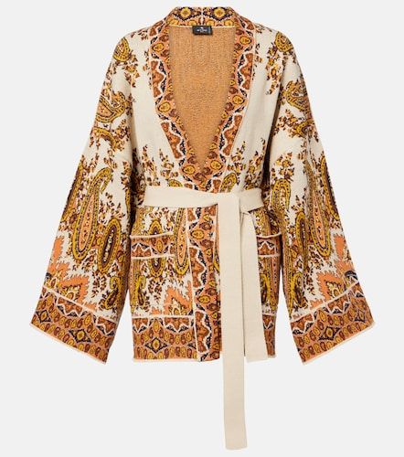 Cardigan en jacquard de coton mélangé - Etro - Modalova