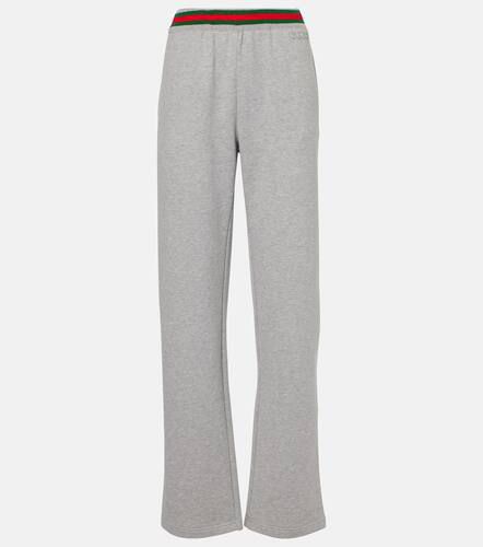 Pantalon de survêtement Web Stripe en coton - Gucci - Modalova