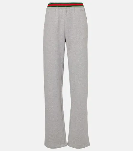 Pantalon de survêtement Web Stripe en coton - Gucci - Modalova