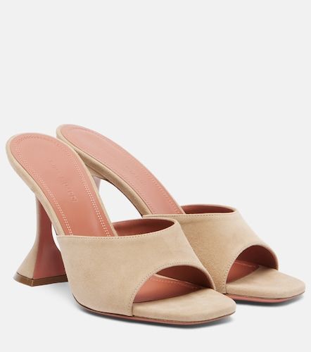 Amina Muaddi Mules Lupita en daim - Amina Muaddi - Modalova