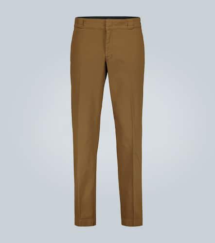 Pantalon en coton stretch à logo - Prada - Modalova