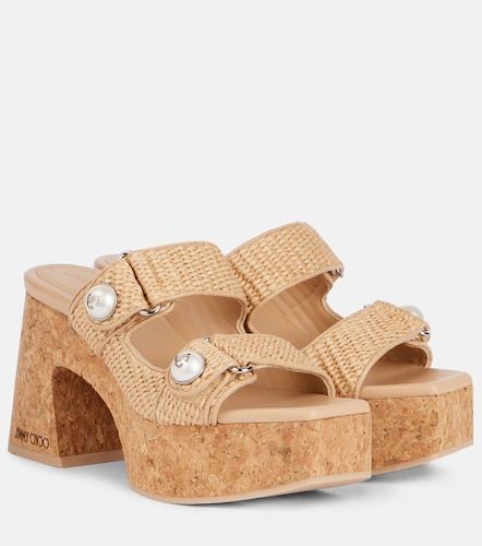 Mules Fayence 95 à plateforme - Jimmy Choo - Modalova