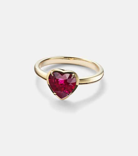 Bague Heart en or 18 ct et rubis - Anita Ko - Modalova