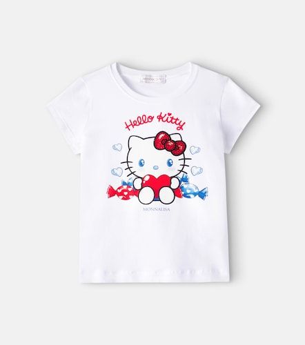 X Hello Kitty – T-shirt en coton mélangé - Monnalisa - Modalova
