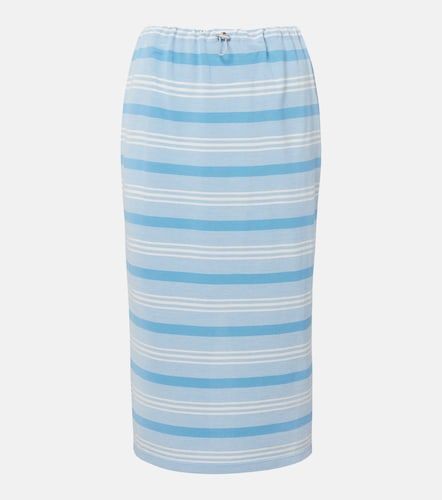Prada Jupe crayon rayée en coton - Prada - Modalova