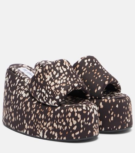 Mules compensées Mochi imprimées - The Attico - Modalova