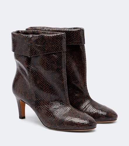 Bottines Eldra en cuir façon serpent - Isabel Marant - Modalova