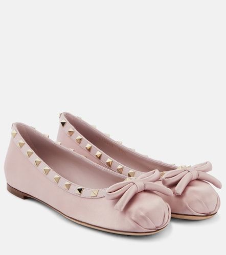 Ballerines Rockstud en cuir - Valentino Garavani - Modalova