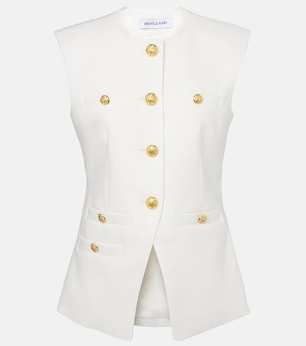 Gilet Tamara en lin mélangé - Veronica Beard - Modalova