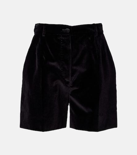 Short en velours de coton et soie - Dolce&Gabbana - Modalova