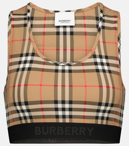 Brassière de sport Archive à carreaux - Burberry - Modalova