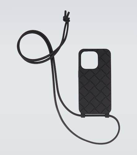 Étui Intreccio iPhone 15 Pro à dragonne - Bottega Veneta - Modalova