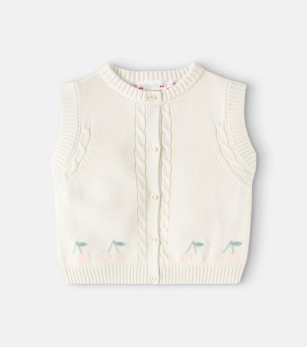 Veste sans manches Erini brodée en coton - Bonpoint - Modalova