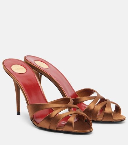 Mules Chandelle en satin - Saint Laurent - Modalova