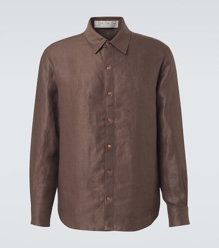Chemise en lin à pierre de soleil orange - God's True Cashmere - Modalova