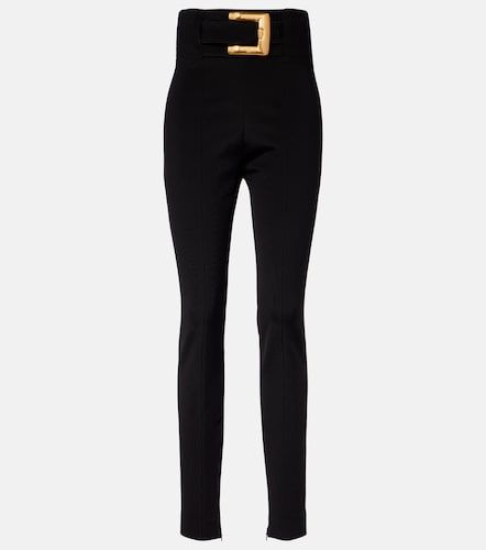Pantalon slim à taille haute - Balmain - Modalova